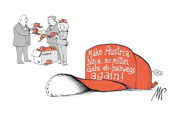 Karikatur von Michael Pammesberger.