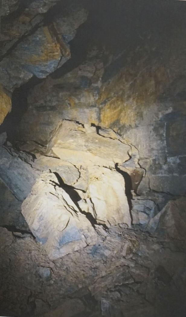 Stollen sind zum Teil bereits eingebrochen.