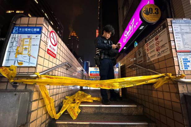 Smoke grenades thrown inside Taipei Main Station