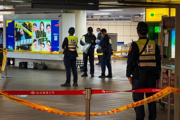 Smoke grenades thrown inside Taipei Main Station