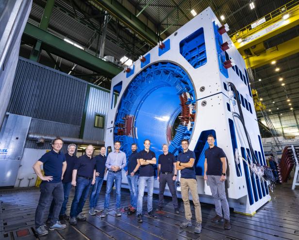 Große Anlagen wie diesen Synchronphasenschieber liefert Andritz in alle Welt.