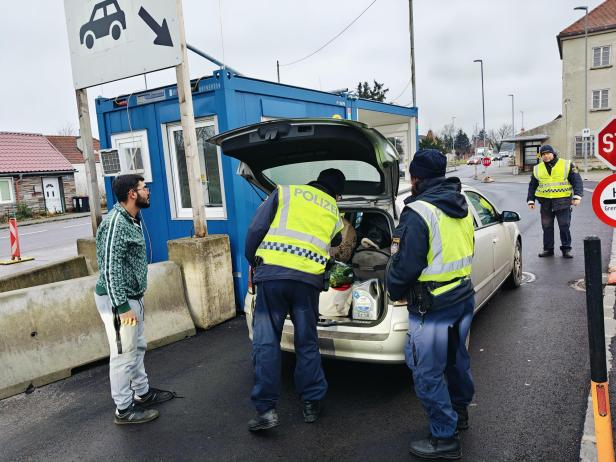 Grenzkontrolle Kleinhaugsdorf