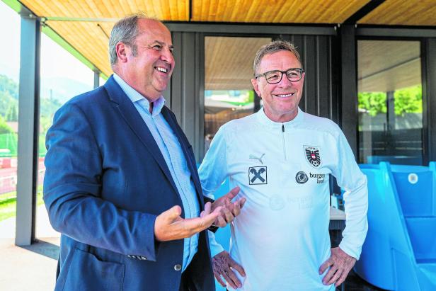 Josef Pröll Ralf Rangnick Fußball ÖFB