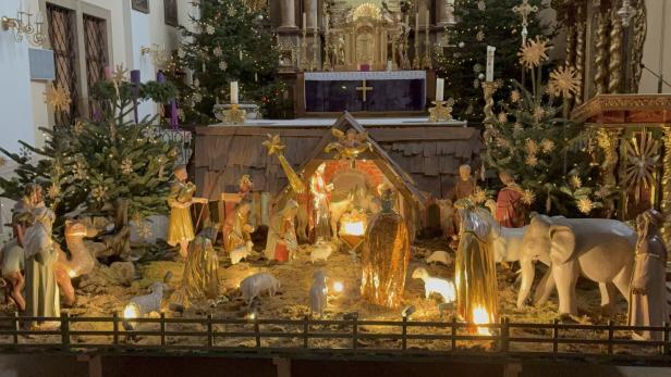 Die High-Tech-Krippe kann bis 30. Jänner täglich von 8 bis 20 Uhr bestaunt werden.  