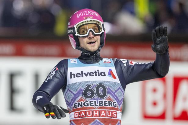 Felix Hoffmann überzeugte bei der Tournee-Generalprobe in Engelberg mit zwei Podestplätzen