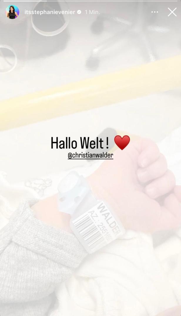 Instagram Post von Stephanie Venier "Hallo Welt"