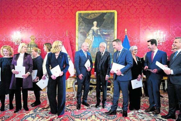 Angelobung Dreierkoalition