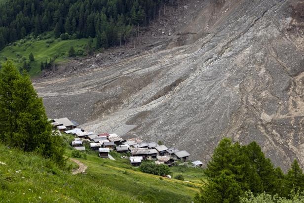 Gletscherabbruch im Lötschental