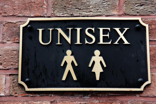 Unisex-Toiletten-Schild