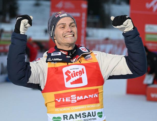 Kombinierer Johannes Lamparter feierte in diesem Winter bereits drei Siege und führt im Gesamtweltcup