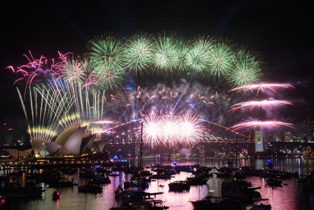 New Years Eve Fireworks over Sydney
