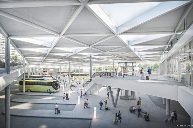 ++ HANDOUT ++ RENDERING: SPATENSTICH FÜR NEUES WIENER FERNBUSTERMINAL ERFOLGT