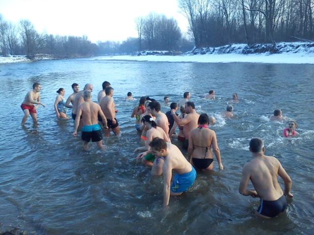 Eisschwimmen Teilnehmer 