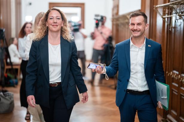 NACH WIEN-WAHL: SONDIERUNGSGESPRÄCH SPÖ MIT DEN GRÜNEN: PÜHRINGER / KRAUS