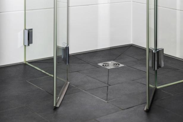 Bodenläufige Dusche