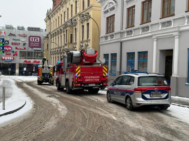 Feuer in Amstettner Innenstadt