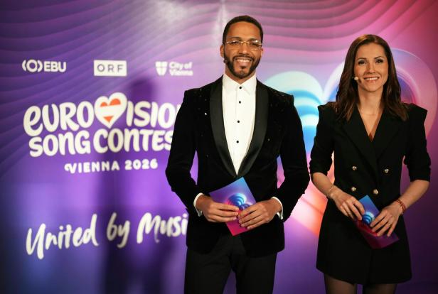  Alexandra Maritza Wachter und Cesár Sampson moderierten die Live-Show, die im Stadtsenatssaal des Rathauses aufgenommen wurde.