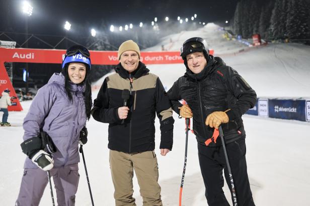 Anna Veith, Ernst Hausleitner und Andreas Herzog