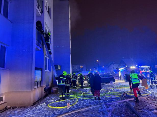 Evakuierung der Bewohner 