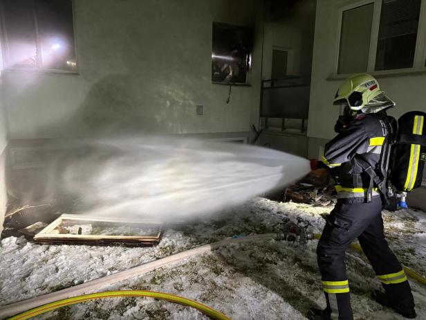 löscharbeit bei Frost