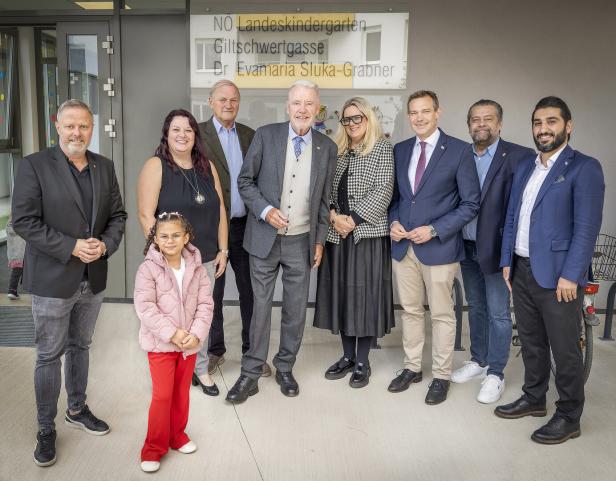 Eröffnung des Kindergarten "Giltschwertgasse - Dr. Evamaria Sluka-Grabner"