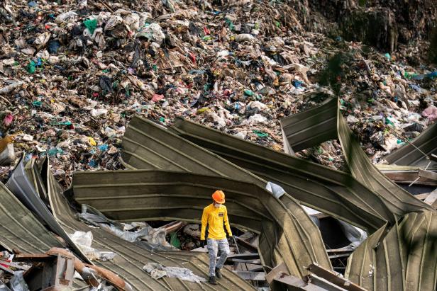 Collapsed landfill in Binaliw, Cebu