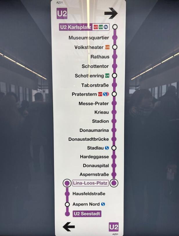 U-Bahn Station Lina-Loos-Platz U2