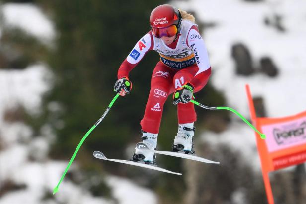 Cornelia Hütter kam in der Abfahrt von Tarvis nicht auf Touren