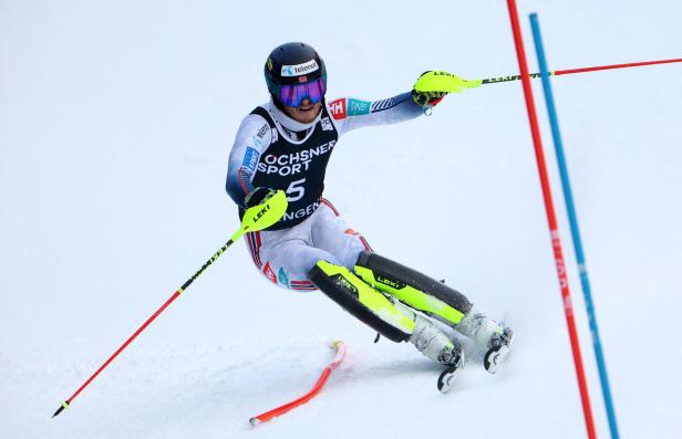 Atle Lie McGrath gewann wie im Vorjahr den Slalom-Klassiker in Wengen