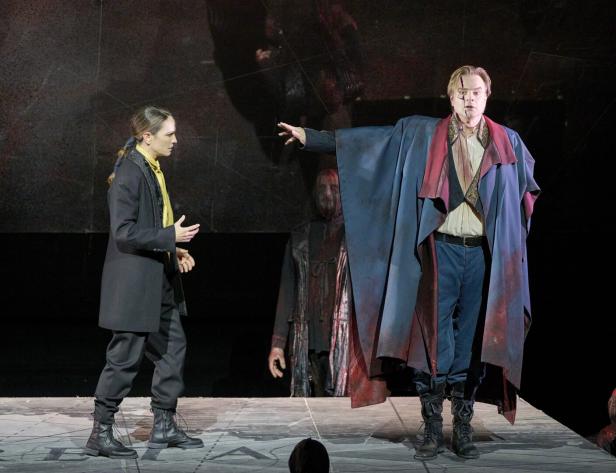 Kate Lindsey und Bernard Richter auf der Bühne in "Idomeneo".