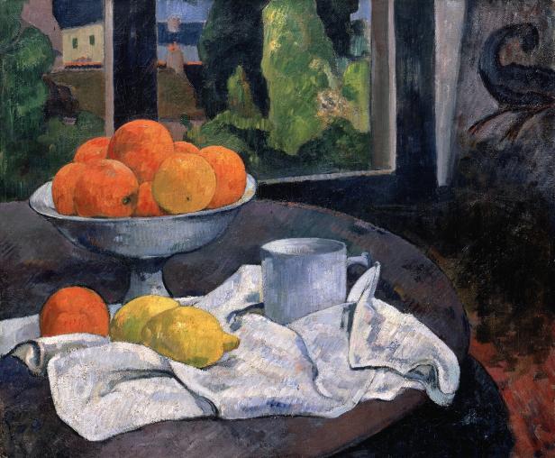 Paul Gauguin, Stillleben mit Früchteschale und Zitronen, um 1889/1890