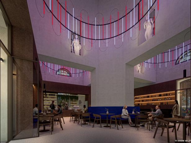 Rendering: Kaffeehaus im Wasserturm