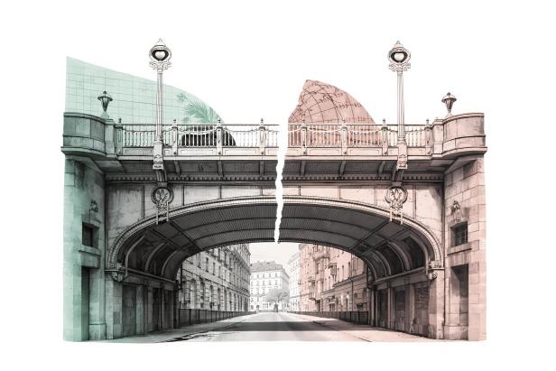 Hohe Brücke beim Hotel Orient