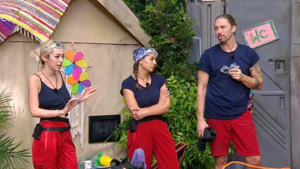 Ariel, Eva Benetatou und Gil Ofarim im Dschungel.