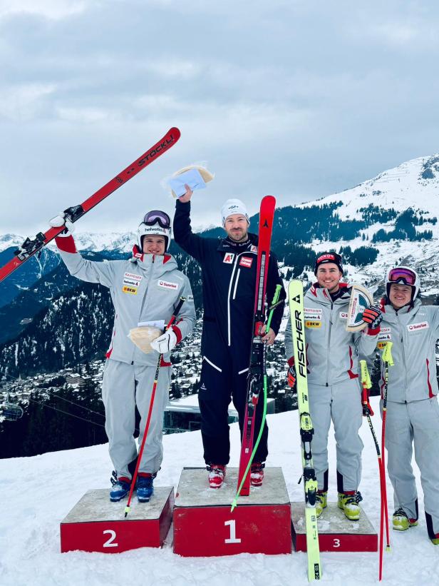 Manuel Traninger gewann den Super-G in Verbier