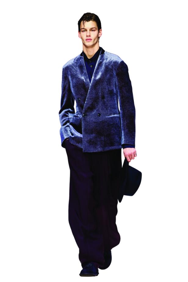 Giorgio Armani Fall-Winter 2026/2027 menswear collection during the Milan Fashion Week in Milan