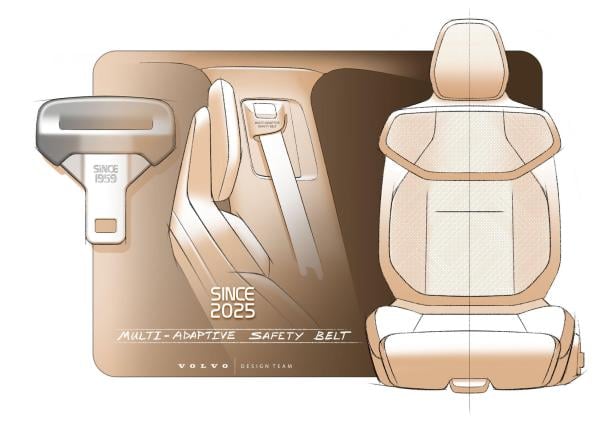 Volvo EX60 Gurtsystem
