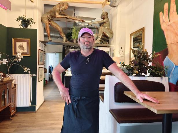 Andreas Schwirtz im Lokal "Annie kocht".