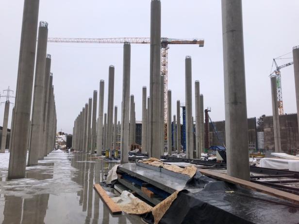 Bausteller größter Wasserbehälter der Welt Wien Niederösterreich