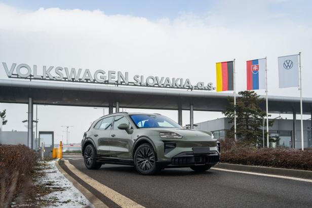 Der Porsche Cayenne Electric wird nur in Bratislava gefertigt und von hier in die ganze Welt exportiert.