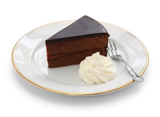 Sachertorte mit Schlag