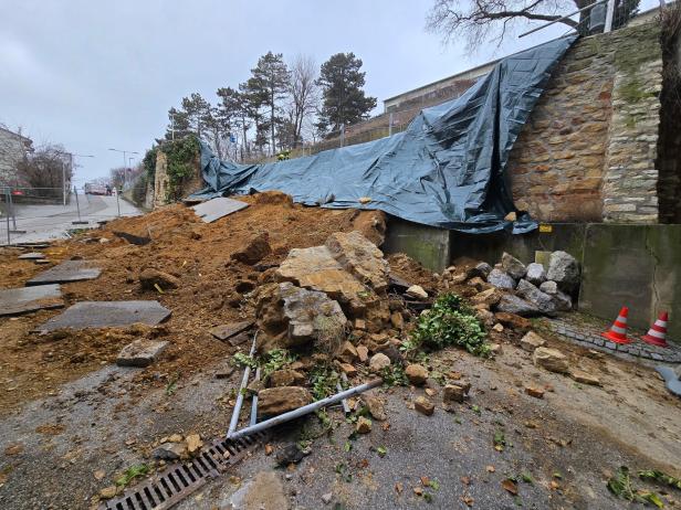 Sicherungsarbeiten nach Hangrutsch