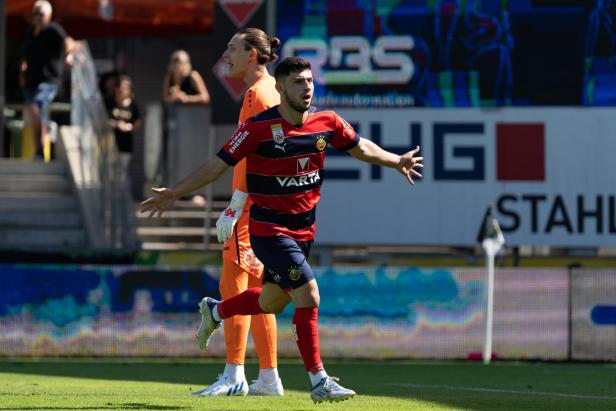 Yusuf Demir als Torschütze beim bislang letzten Rapid-Spiel 2022