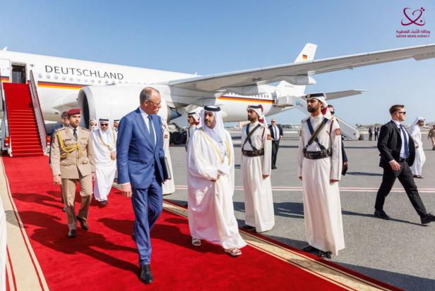 German Chancellor Merz visits Qatar