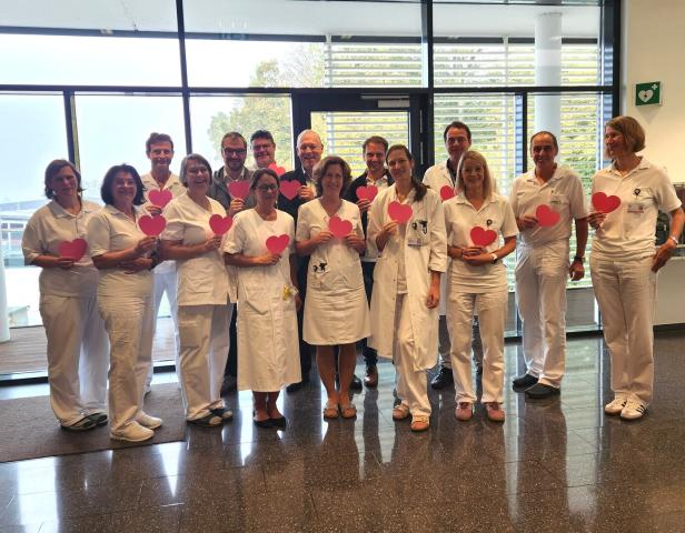 Team aus Vertretern der Abteilungen des Brustgesundheitszent