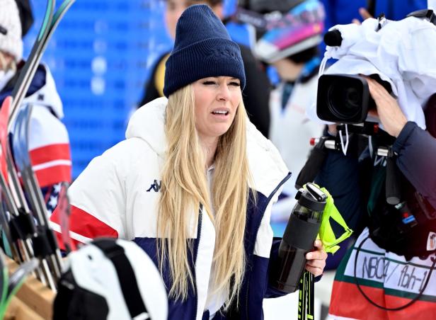 Lindeey Vonn nach dem Abfahrtstraining