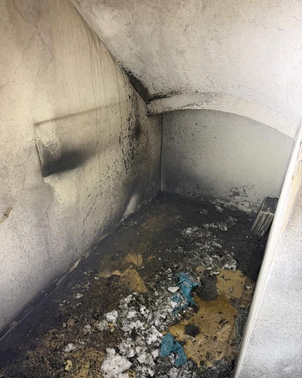 Wie es nach dem Brand in der Kirche aussah.