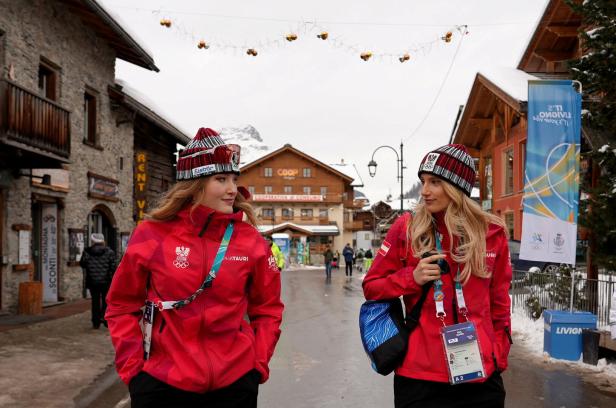 Hanna Karrer und Anna Gasser in Livigno 