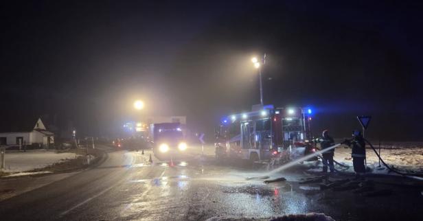 Feuerwehrleute beim Einsatz