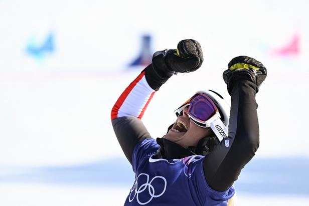 Sabine Payer bejubelte den Gewinn der Silbermedaille